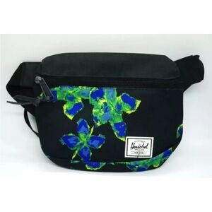 HERSCHEL SUPPLY FIFTEEN (BLACK/NEON FLORAL) CANVAS FANNY HIP PACK *N20